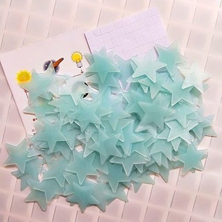 Nhãn dán ngôi sao huỳnh quang YSANH, Nhãn dán tường phát sáng DIY, Giấy dán tường đầy màu sắc phát sáng trong bóng tối Đề can tường trần phòng ngủ Phòng khách