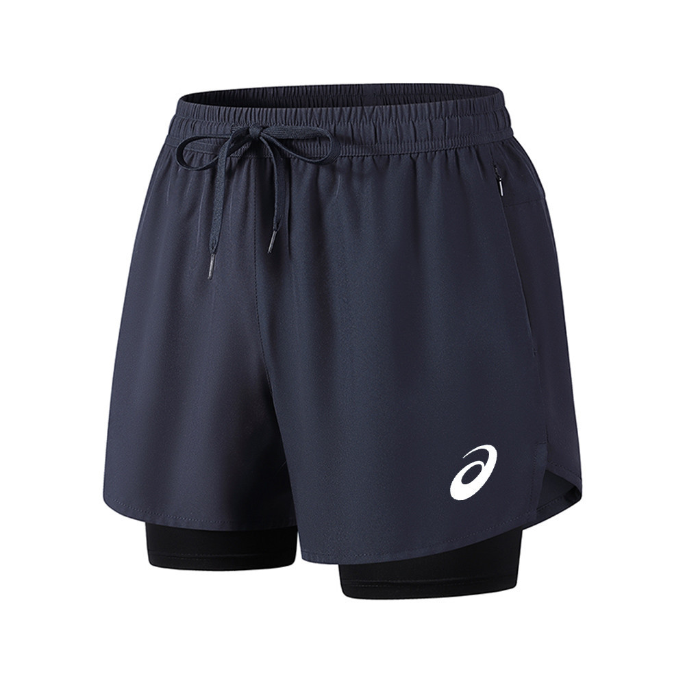 Quần Short Chạy Bộ Mới Nam Thể Thao Marathon Đường Đua Và Trường Nhanh Khô Lót Chạy Giả Hai Miếng Tập Thể Dục