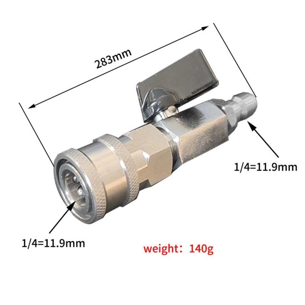NOTE1 1 Bộ Van Bi, Cho Máy Giặt Điện Công Tắc Lưu Lượng Nước Máy Giặt Đầu Nối Nhanh, Van Điều Khiển Ống Inox Áp Lực Cao 3 / 8 1 / 4 Inch