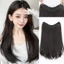 Tóc giả kẹp nửa đầu dáng cúp hàn quốc dài 50 cm, làm dày và phồng tóc, không gây nặng đầu