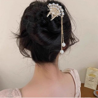 Kẹp tóc hình chữ U ngọc trai thanh lịch dành cho nữ Phụ kiện tóc hiện đại đơn giản