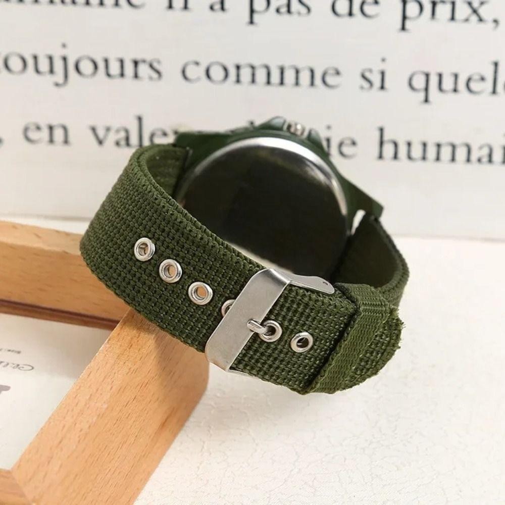 Đồng hồ đeo tay JVSUB, Đồng hồ thạch anh ngoài trời thông thường, Đồng hồ thể thao dây đeo Nylon mặt số phát sáng
