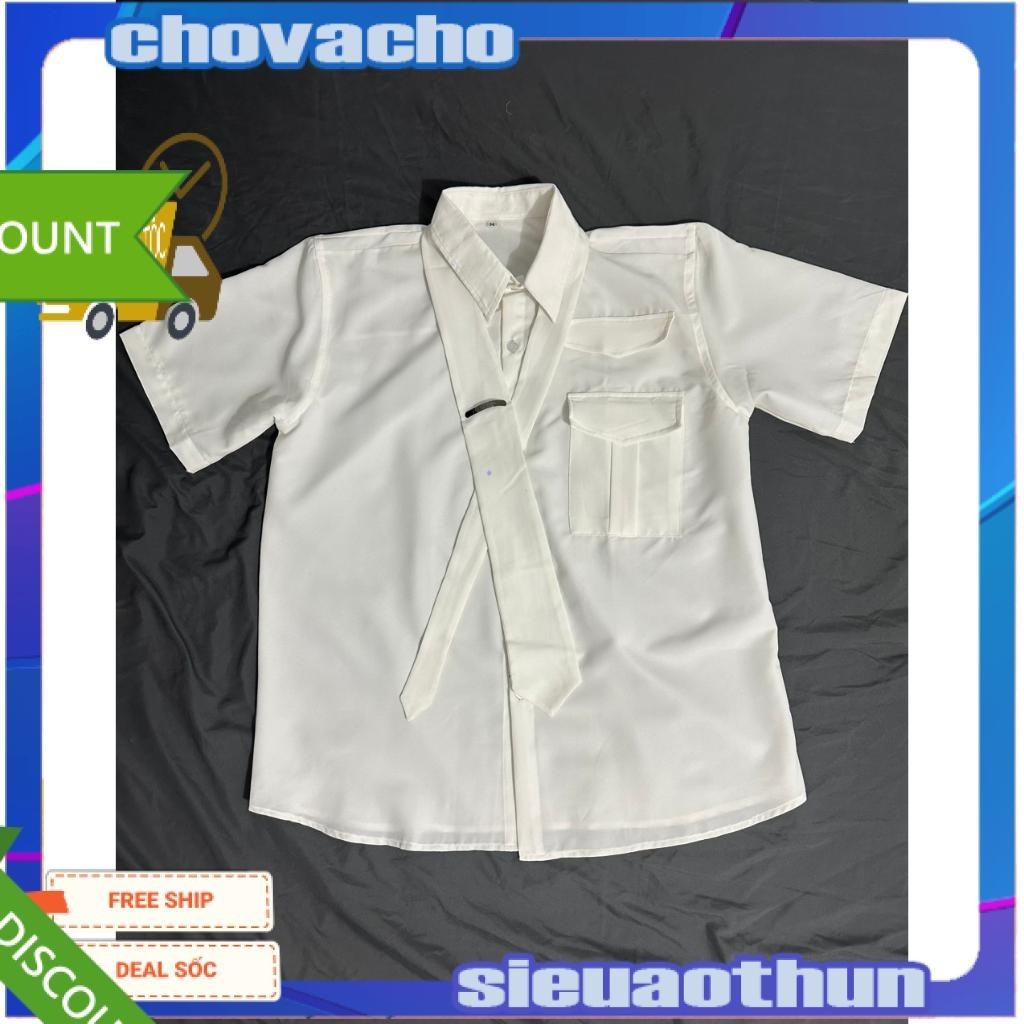 Áo Sơ mi Tay ngắn Style ITA CVC - Giá sỉ Unisex