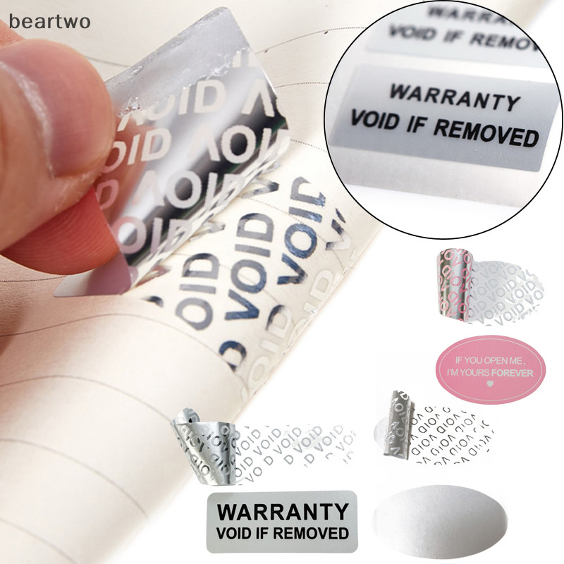< Beartwo > 100 Miếng Dán Bảo Hành Bảo Vệ Con Dấu An Ninh Giấy Nhọn Chống Tamper Bảo Hành Void Nhãn Dán Nhãn Dính Guanante Đẹp