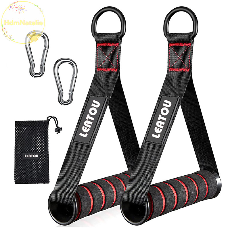Hdmnatalie D-Ring Kim Loại Phòng Tập Gym Tay Cầm Cầm Tập Luyện Cáp Hạng Nặng Tay Cầm Có Móc Cho Tập Yoga Tập Luyện Tập Luyện Dây Điện Phòng Tập Gym VN