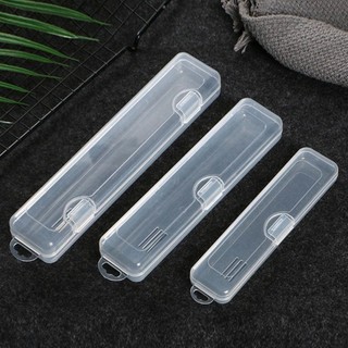 [Còn hàng] NOOKSTORY 1 Cái Hộp nhựa, Bút chì kẻ mày Bộ đồ ăn Đũa có nắp Hộp đựng cọ trang điểm, Dụng cụ làm đẹp di động đa chức năng trong suốt
