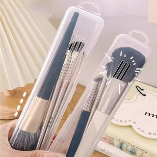 [Còn hàng] NOOKSTORY 1 Cái Hộp nhựa, Bút chì kẻ mày Bộ đồ ăn Đũa có nắp Hộp đựng cọ trang điểm, Dụng cụ làm đẹp di động đa chức năng trong suốt