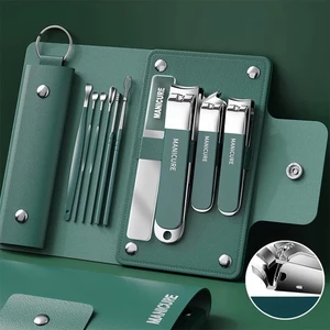 Bộ 4 món bộ 10 Món Bấm Móng Tay Chuyên Dụng Kềm Cắt Móng Kèm Hộp Đựng, Túi Đựng Bằng Da PU