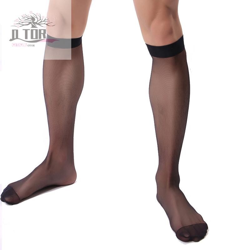 Tất nam thoáng khí Hàng dệt kim xuyên thấu Slim fit Trong suốt Chống trượt