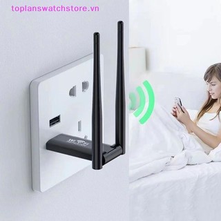 Toplanswatchstore 300Mbps 2.4G USB Bộ mở rộng bộ lặp WiFi không dây Bộ định tuyến Bộ khuếch đại tín hiệu WiFi Bộ tăng cường Wi-Fi tầm xa Điểm truy cập VN