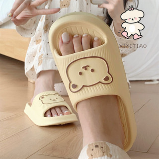 Xixitiao Dép Hình Gấu Dễ Thương Dành Cho Nữ Kiểu Dáng Mùa Hè Mới Đế Mềm Eva