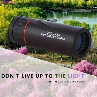 [savemoneyeveryday] Kính thiên văn một mắt 2000x25 HD Kính thiên văn điện thoại di động di động Kính thiên văn ngắm chim cắm trại ngoài trời [vn]