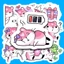 Hộp 24 Sticker HÌNH CHUỘT HỒNG DỄ THƯƠNG Trang Trí Xe - Điện Thoại - Laptop - Nón Bảo Hiểm Gì Cũng In | MS: 000492
