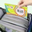 Túi dạy kèm GUSTAVA, Túi đựng hồ sơ lưới Nylon trong suốt, Túi đựng dây kéo nhiều lớp dày cầm tay Văn phòng