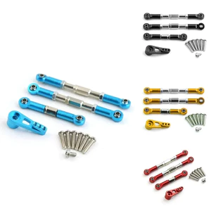Thanh liên kết lái kim loại Thanh servo Cánh tay servo cho Wltoys 104009 Phụ tùng nâng cấp xe RC 12402-A, Đỏ