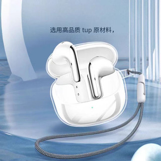 Ốp Tai Nghe Cho Xiaomi Buds 5 Pro Transpent Tai Nghe Bảo Vệ Vỏ Bảo Vệ Tai Nghe Chống Sốc Tay Mềm Có Nhẫn