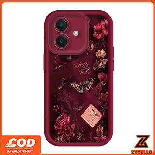 Ốp Lưng Cho VIVO V70 FE V60LITE V50LITE V40LITE Y05 Y31 Y21D Y04 Y29 Y39 Y03 Y19S Y28 Y17S V30 V29E Y17 Y15 Y11 Y20 Y21 Y33S Y12SB Ốp Điện Thoại TPU Chống Sốc Bướm Hoa Hồng Đẹp