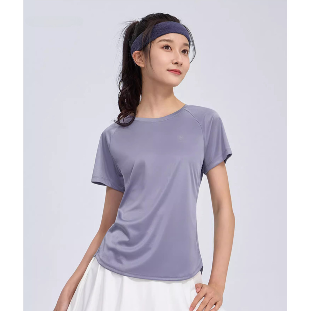 Ảnh Camel CROWN Thể Thao Nhanh Khô Áo Thun Nữ Chống Nắng Tay Ngắn Chạy Bộ Thể Dục Quần Áo Thoáng Khí Top 2