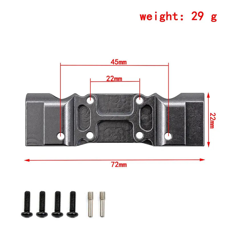 Hợp kim nhôm nâng cấp kim loại phía trước cốc lái bánh răng nắp trục trước c ghế Vỏ bánh răng cho REDCAT GEN8