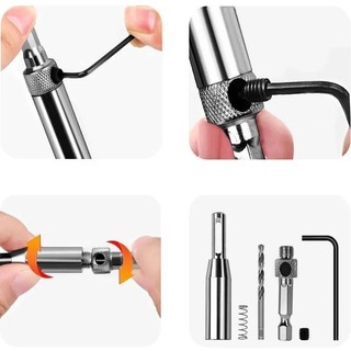 Bộ 4 Mũi Khoan Bản Lề Tự Định Tâm, Chuôi Lục Giác, Chất Lượng Cao, Giá Tốt, Free Ship