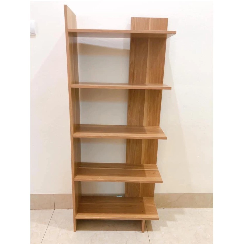 Kệ sách gỗ, tủ gỗ chữ U để đồ năng, giá sách đứng trưng bày chất liệu gỗ MDF có ngăn 1m4x70x20