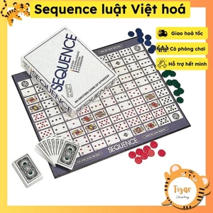 Trò chơi Sequence chip nhựa game gia đình vui vẻ Tigar