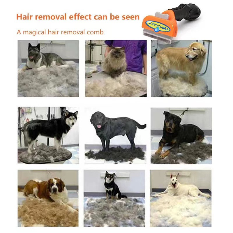 DeShedding Tool cho chó mèo, Lược chải tẩy lông để tẩy lông thú cưng rụng lông chải lông