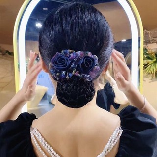Chụp Búi, Kẹp Lưới Búi Tóc Hình Hoa, Phụ Kiện Tóc TRUNG NIÊN HaminStore