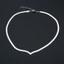 Vòng cổ chuỗi rắn phẳng hình chữ V BTF dành cho nữ Vòng cổ Chocker xương đòn cổ điển