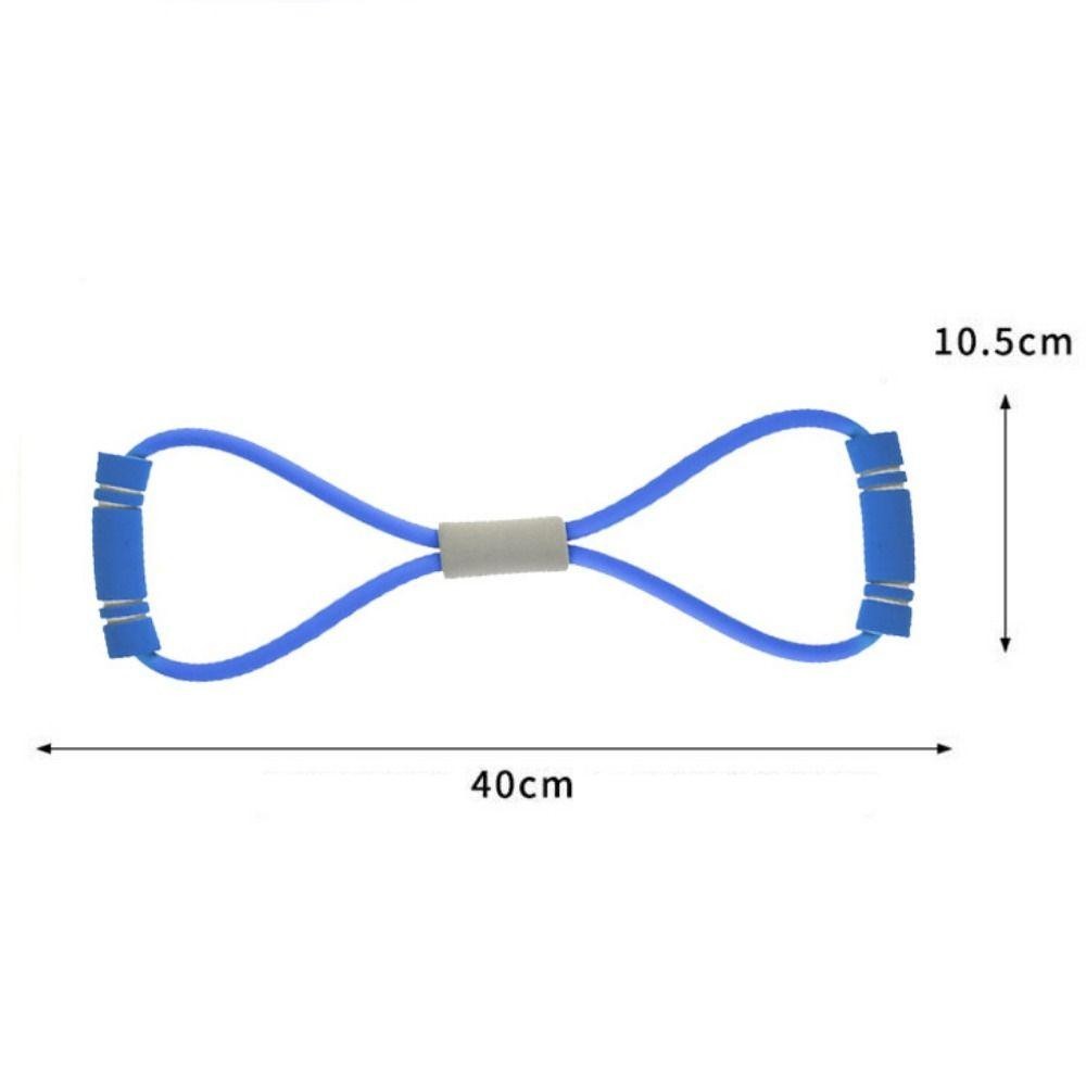 Dây kháng lực Yoga HARRIETT, Băng kéo 8 hình Yoga Pilateselastic Band, Dây căng lưng co giãn cơ màu trơn TPE Fitness Resistance Bands Thiết bị tập luyện
