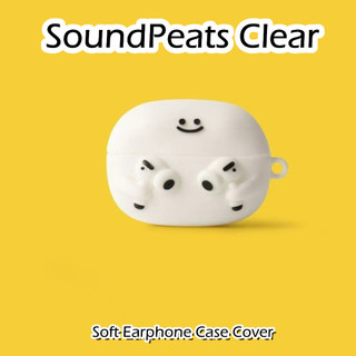 [imamura] Dành cho SoundPeats Clear Case Ý tưởng hợp thời trang Vỏ tai nghe silicon mềm hoạt hình NO.2
