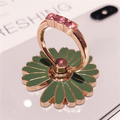 Phụ Kiện Điện Thoại Di Động Khóa Vòng Giá Đỡ Influencer Daisy Chống Sốc Khóa Ngón Tay Phong Cách Nữ Với Kim Cương Vỏ Điện Thoại Đa Năng Lười Để Bàn Giá Đỡ Đa Năng