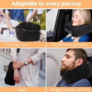 OAKANDME Cổ Nhồi Bông, Gối Cổ Du Lịch Siêu Mềm Fuzz Chống Thấm Nước, Vải Mang Theo Túi Du Lịch Di Động Gối