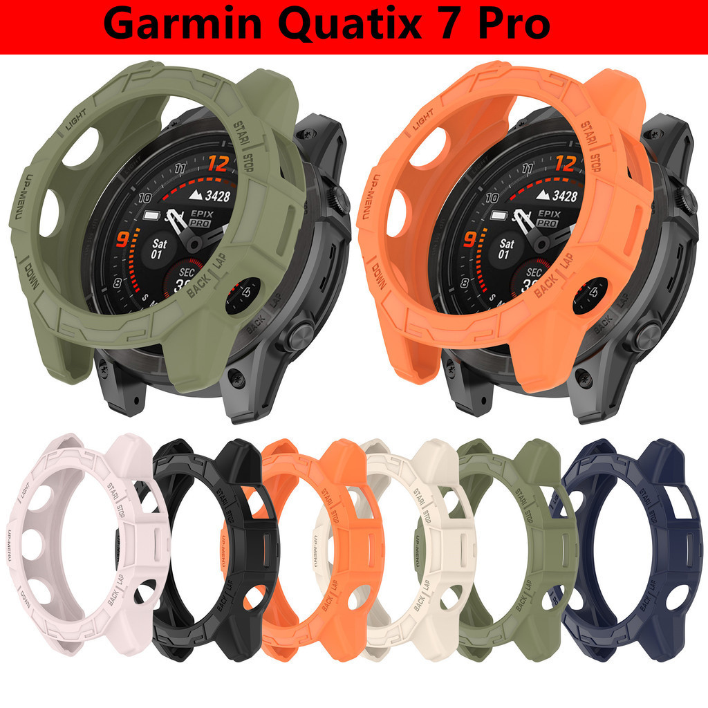 Garmin Quatix7Pro Chất Lượng Cao Silicon Mềm TPU Rỗng Ra Vỏ Khung Ốp Lưng Đồng Hồ Dành Cho Garmin Quatix 7 Pro Chống Sốc Chống Trầy Xước Đồng Hồ Thông Minh Bảo Vệ