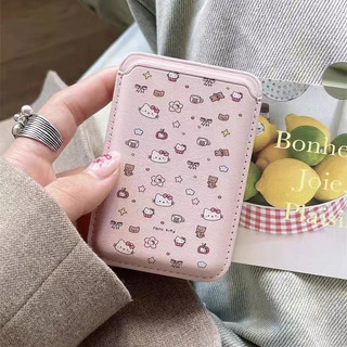 Hộp đựng ví Kitty Pink Thích hợp cho iphone 15promax Vỏ ví đựng thẻ điện thoại