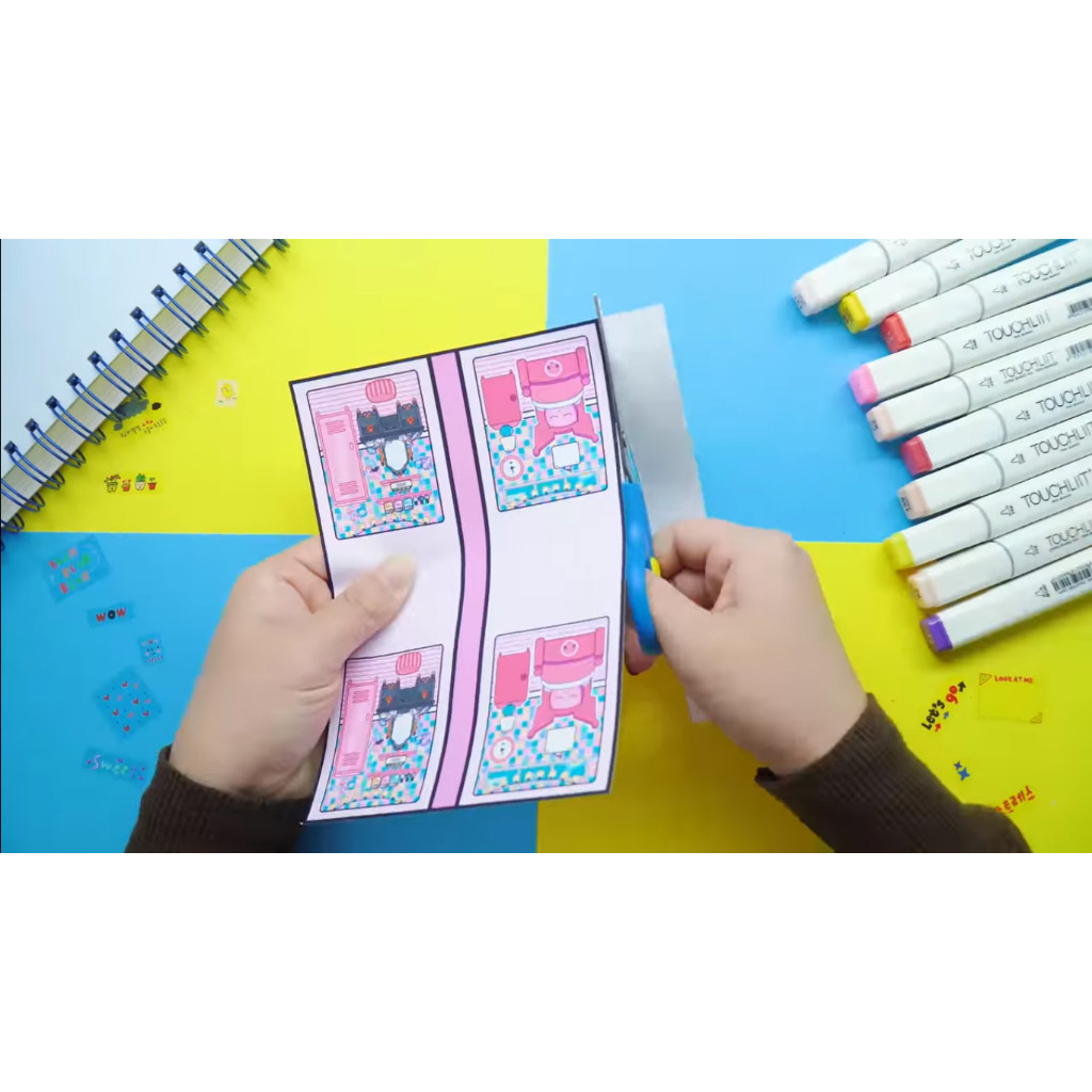 Ngôi nhà của bé Enid's Pink House In Quiet Book ngồi nhà búp bê tocaboca