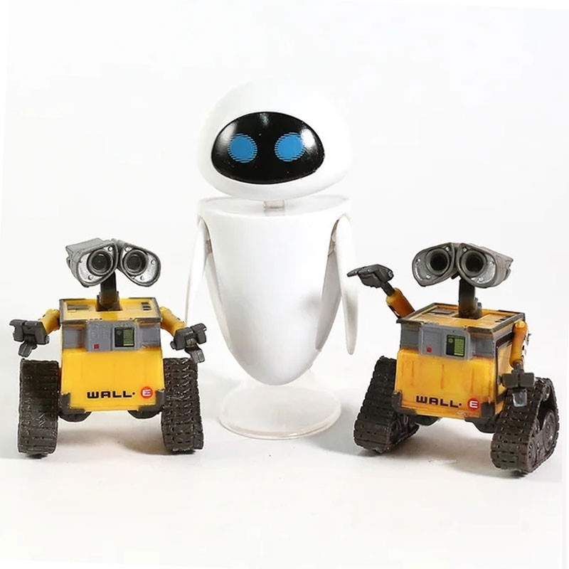CARTOON MOVIE WALL E ROBOT WALLE / EVA PVC ACTION FIGURE MODEL DOLL