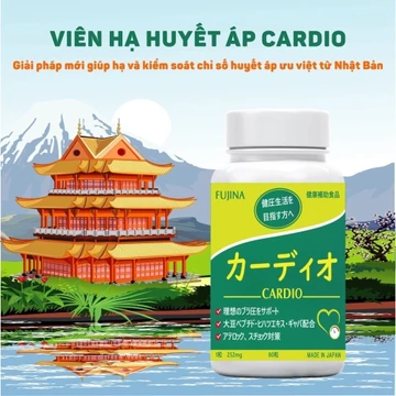 Viên ổn định huyết áp CARDIO hỗ trợ hạ huyết áp, kiểm soát chỉ số huyết áp [Lotie Pham]