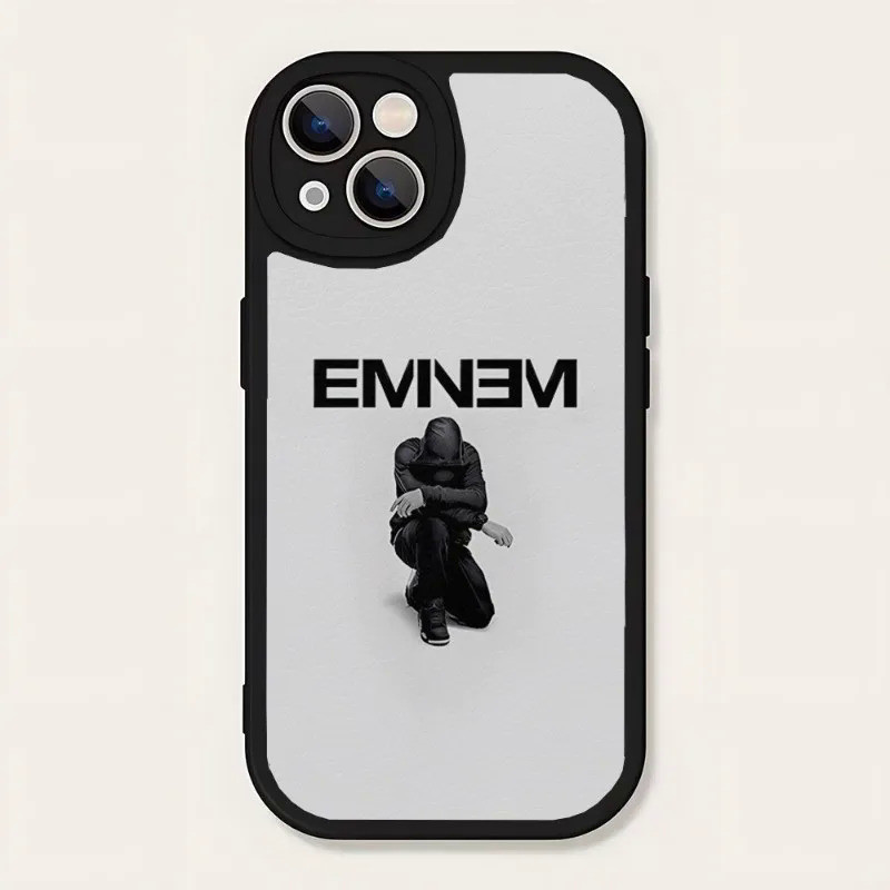 Tp-1 Hop Rapper Eminem Rap Ốp Lưng Điện Thoại Da Cừu Cho Iphone 12 Pro Max 14 11 12 Mini X Xr Xs 8 7 Puls Se Sang Trọng Di Động Cov