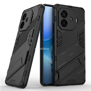 Dành Cho Vivo iQOO Z9 Z9x Z9 Turbo Z9Turbo iQOOZ9 iQOOZ9x 5G Vỏ Điện Thoại Giáp Thời Trang Chống Sốc Ốp Lưng Bảo Vệ Camera Giá Đỡ Vỏ Cứng