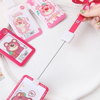 Dây đeo thẻ học sinh, bảng tên dành cho sinh viên Gấu Dâut dễ thương cute