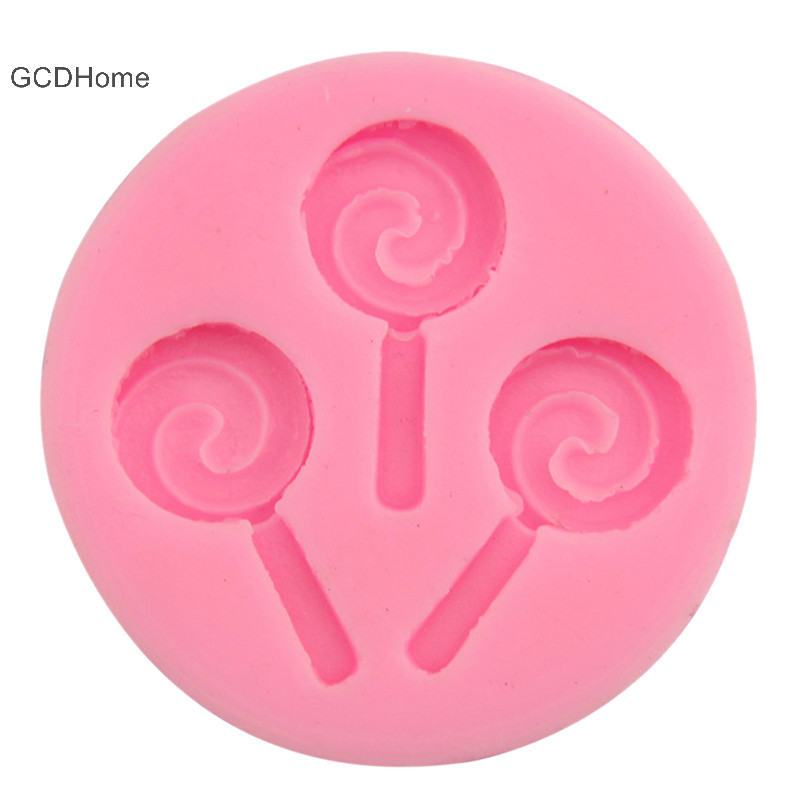 Gcdhome Halloween Lollipop Khuôn Silicon Chocolate Fondant Khuôn Nướng DIY HOT