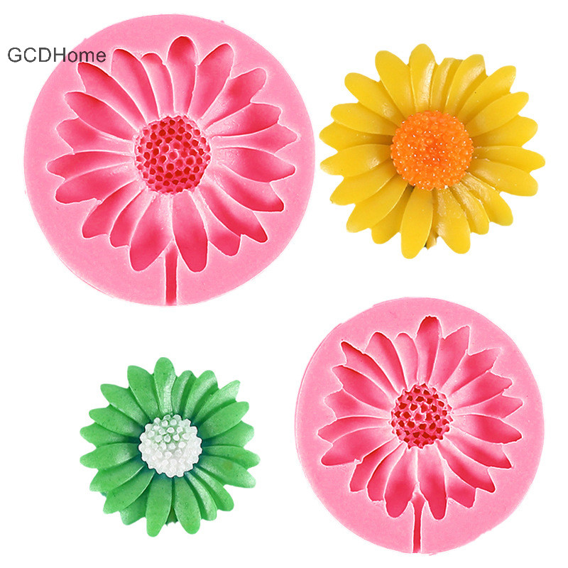 Gcdhome Hoa Cúc Khuôn Silicon DIY Trang Sức 3D Hình Hoa Dính Khuôn Nhựa Hoa Cúc Xà Phòng Handmade Khuôn Trang Trí Nhà Cửa HOT