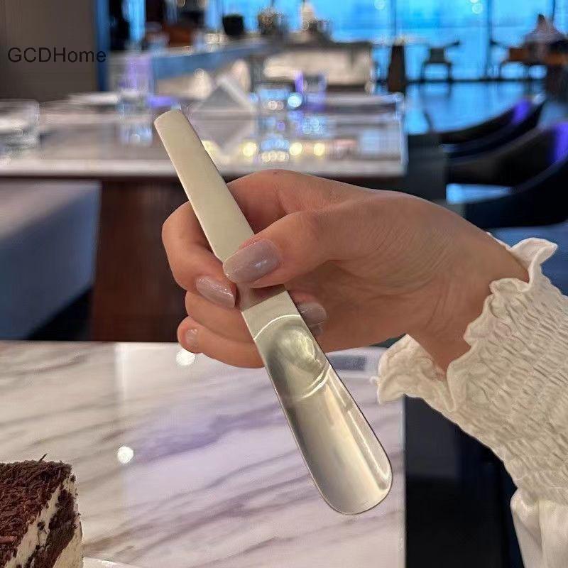 Gcdhome Thìa Không Gỉ Muỗng Cà Phê Tay Cầm Dài Trộn Khuấy Cà Phê Trà Thìa Tráng Miệng Kem Nhà Bếp Bộ Đồ Ăn HOT