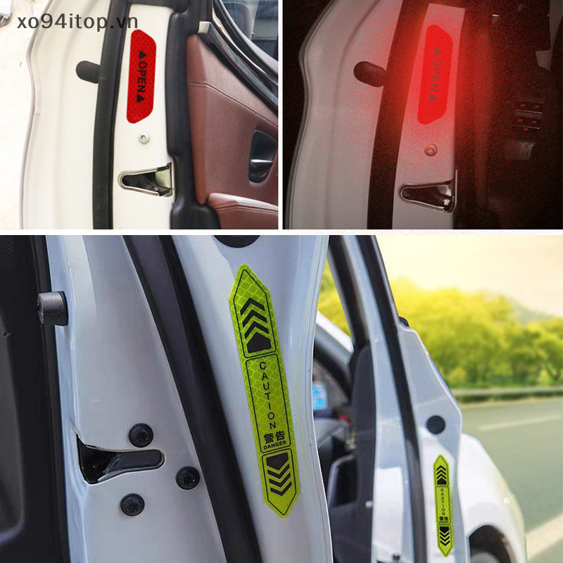 Xoitop Cửa Xe Phản Quang Dán Cảnh Báo An Toàn Ban Đêm Băng Dán Cửa Miếng Dán Trang Trí Xe Dải Phản Quang Phụ Kiện Ô Tô VN