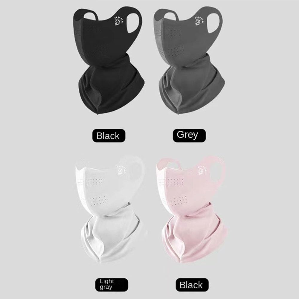 MARGEDY thời trang chống bụi Ice Silk Sun Shade UPF50+UV mặt nạ
