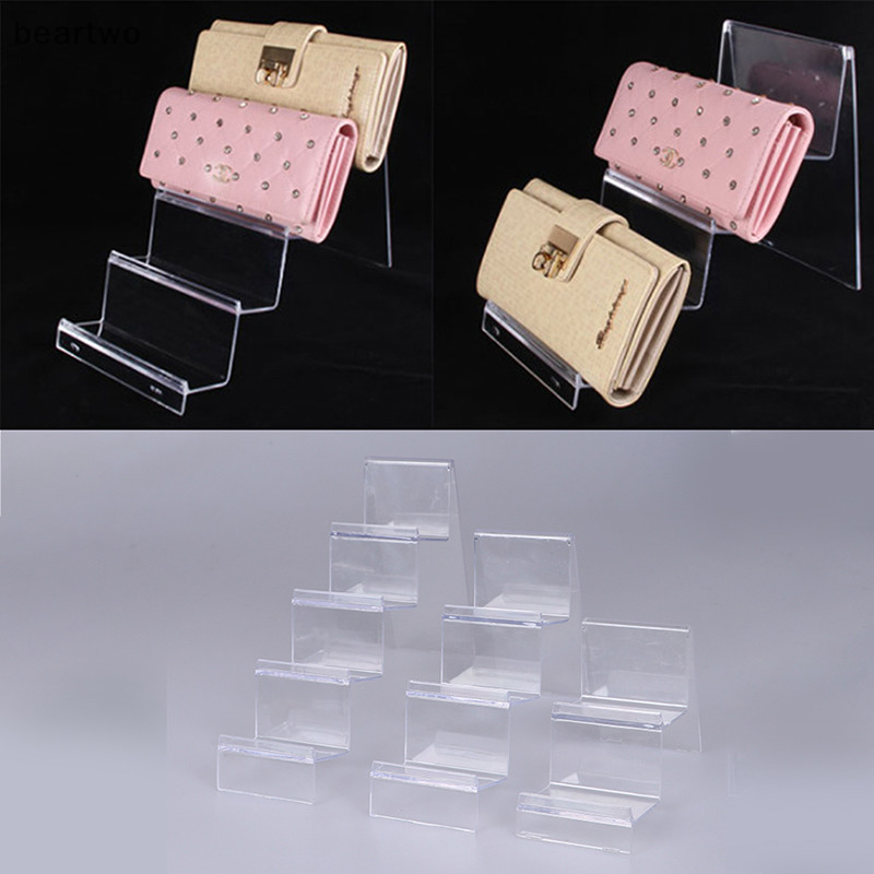 < Beartwo > Kệ trưng bày Acrylic Ví đựng điện thoại di động Giá đỡ kính nhiều lớp Giá đỡ trưng bày đẹp