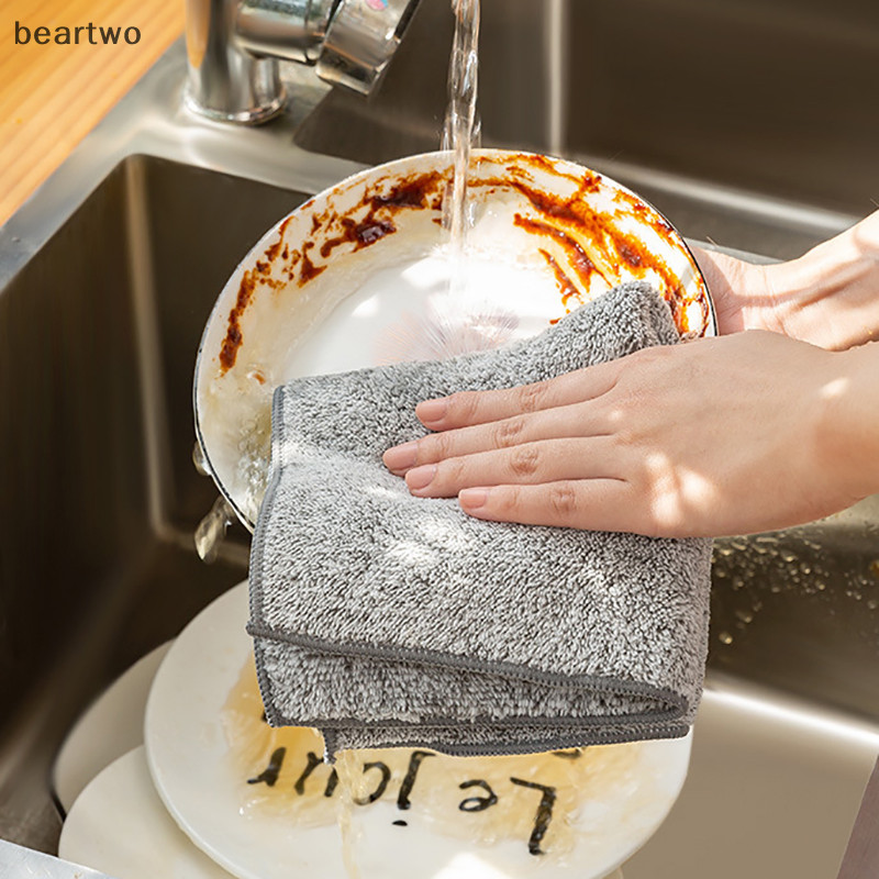 < Beartwo > 5 Cái Khăn lau sợi than tre hiệu quả chống nứt nhà bếp Đẹp