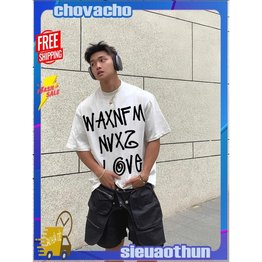 Áo thun Stee Cổ tròn in TLOVE Localbrand ICVCVNI Unisex Cotton