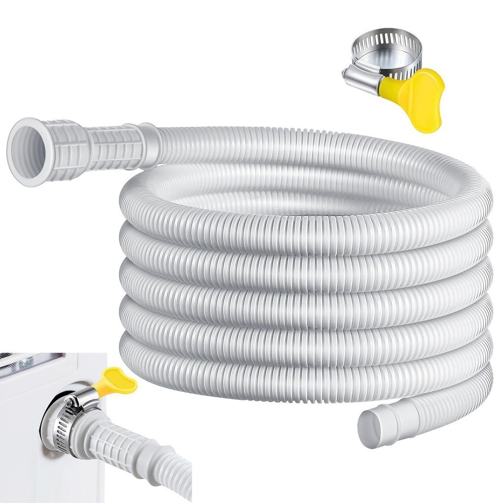 Ống thoát nước máy hút ẩm 9.8 / 13 Feet Ống AC có thể cắt Bộ chuyển đổi cao su Kết nối kẹp Máy hút ẩm Ống thay thế shopidaevn